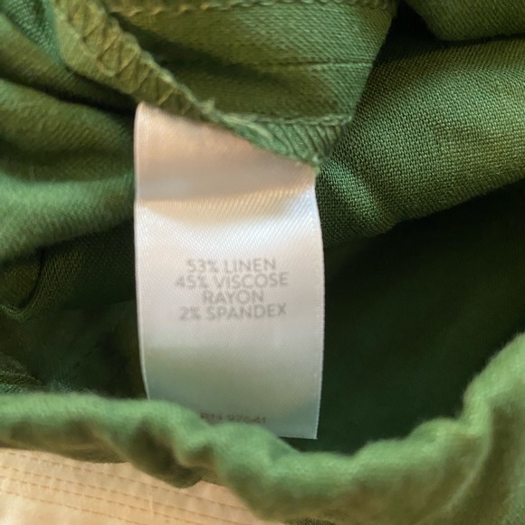 J.Jill Linen Stretch Cropped Pants, small - Picture 4 of 7